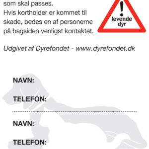 Dyresikringskort December 1973
